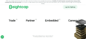 Eightcap homepage