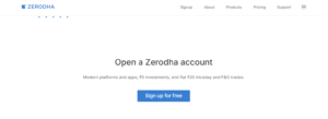 Open an account on Zerodha