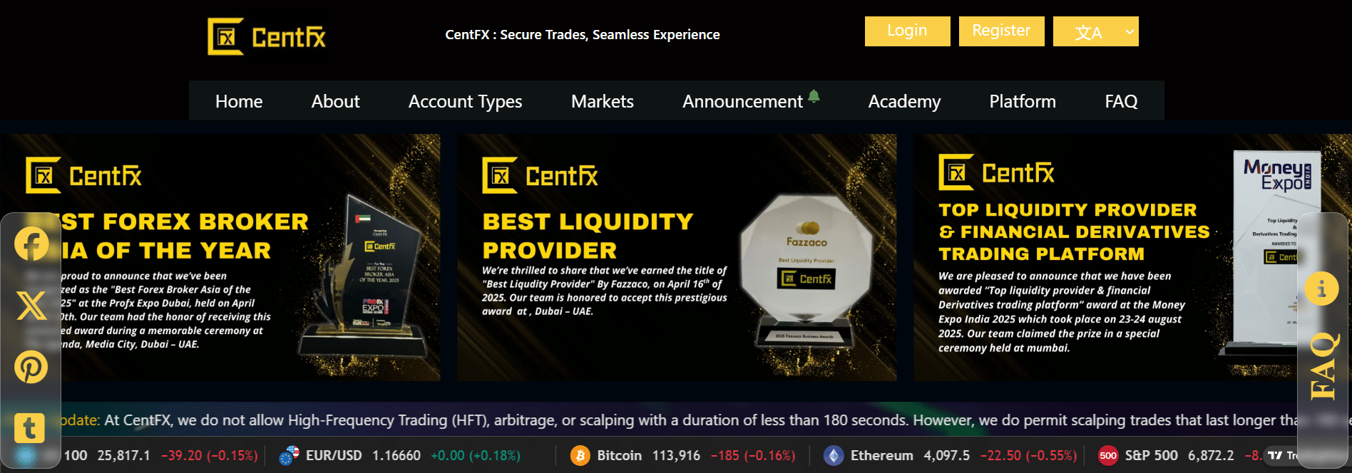 CentFx Homepage
