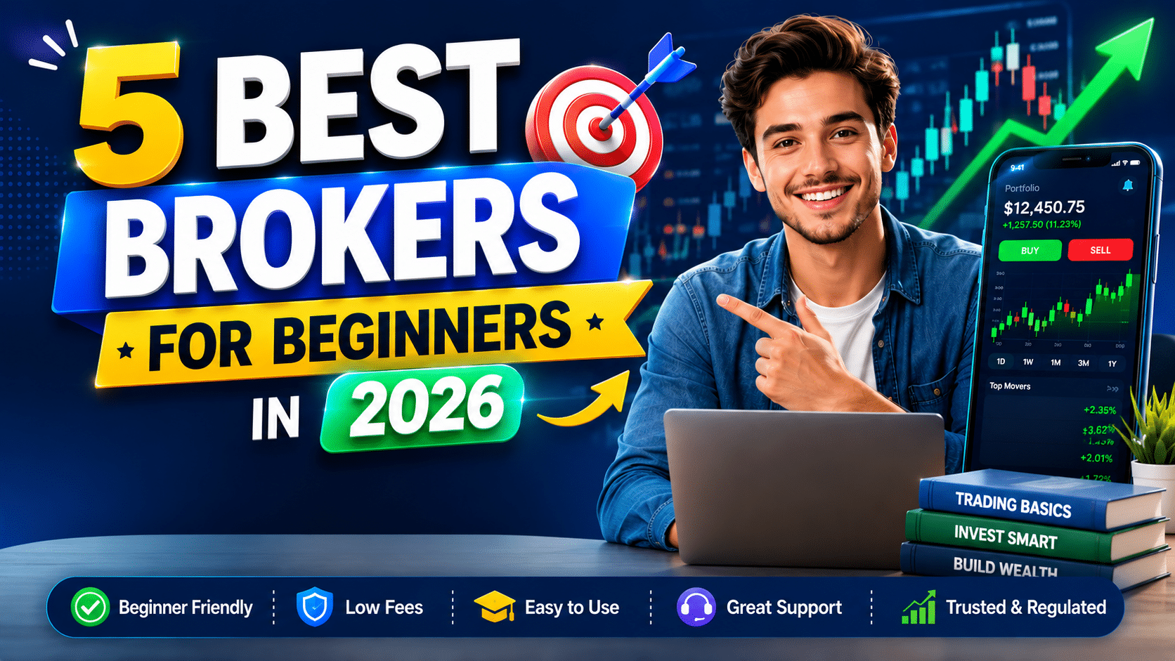 5 Best Brokers for Beginners in 2026